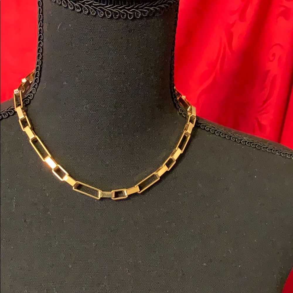 Golden styled chain necklace